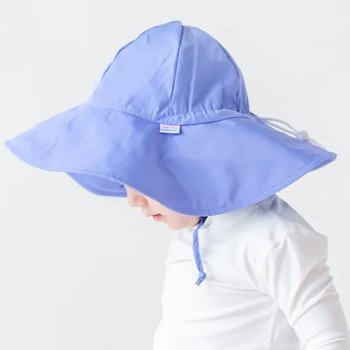 Ruffle Butts Periwinkle Blue Sun Protective Hat