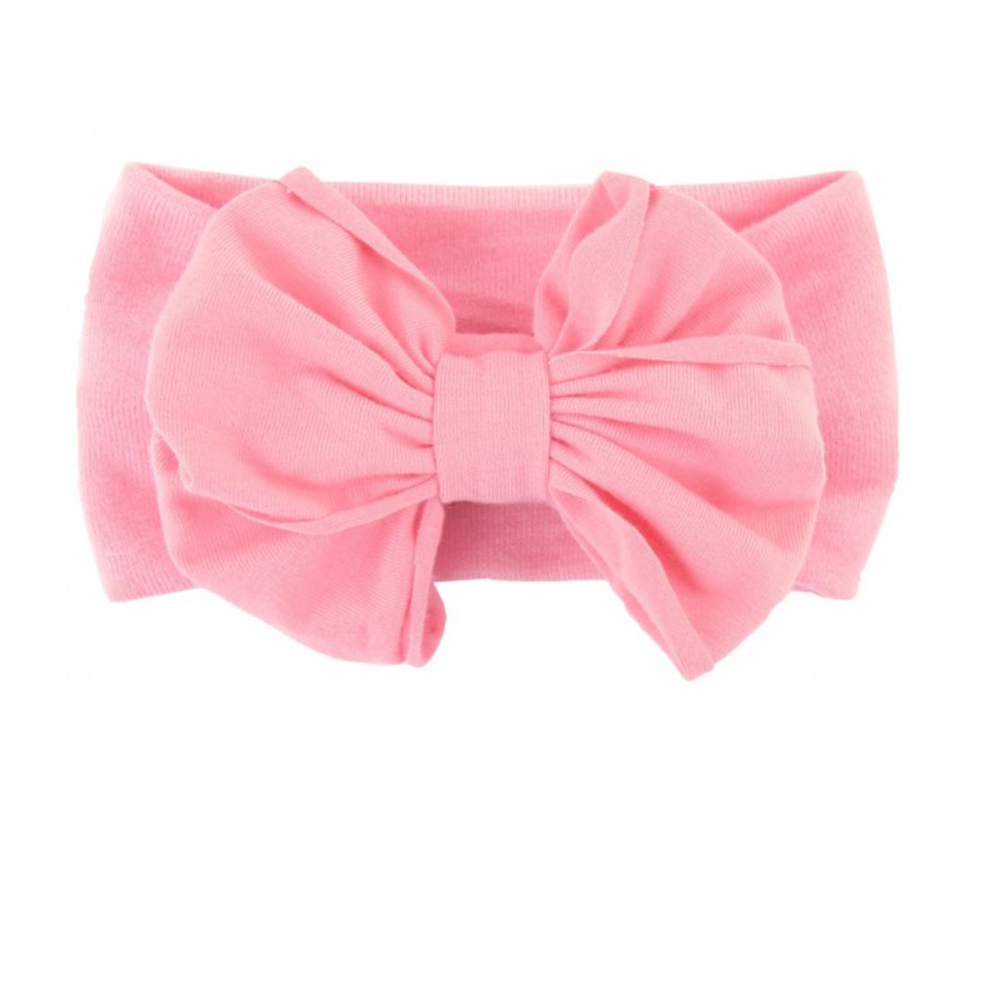 Ruffle Butts Big Bow Headband for Baby Girls in Pink