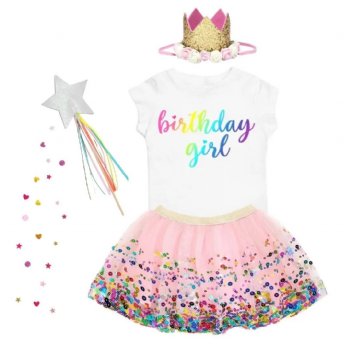 Sweet Wink "Magical Birthday Girl" T-Shirt for Toddlers & Girls