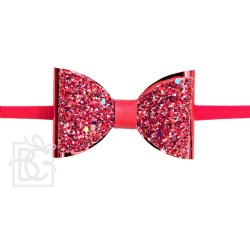 Beyond Creations Red Sparkling Headband with Bow for Baby Girls