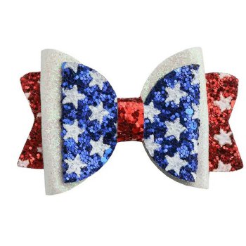 Sparkle Sisters by Couture Clips "Red, White & Blue" Sparkling Clippie