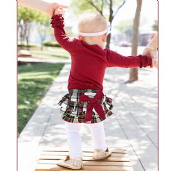 Ruffle Butts "Juniper" Holiday Diaper Cover for Baby Girls