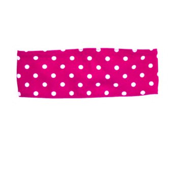 Ruffle Butts Berry Polka Dot Headband