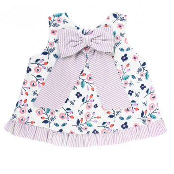 Ruffle Butts "Berry Sweet" Swing Top and Diaper Cover Set for Baby Girls