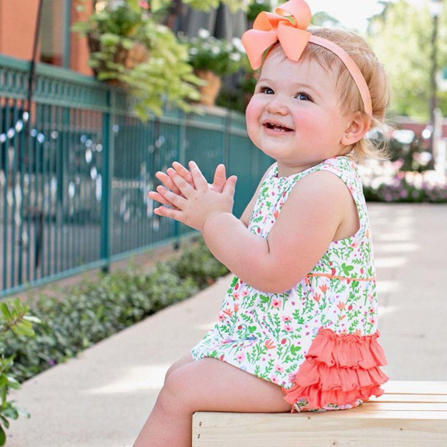 infant ruffle romper