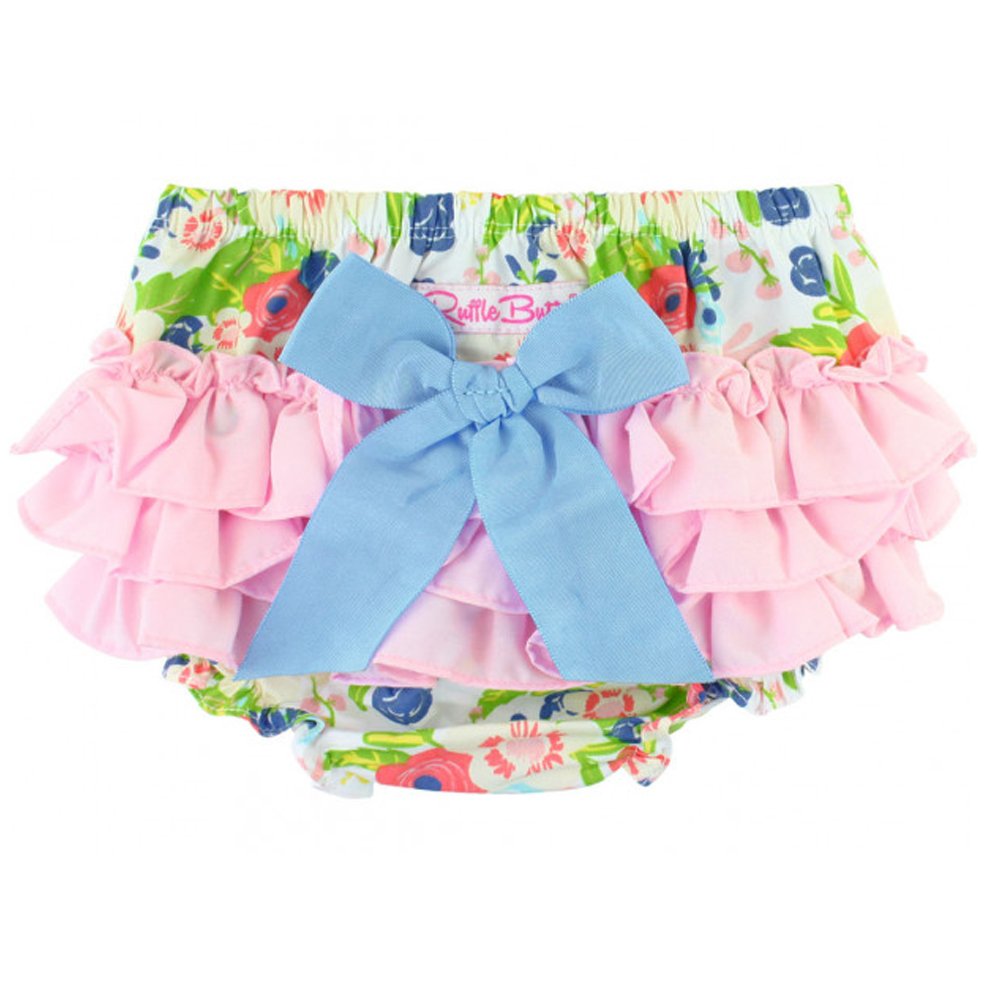 Ruffle Butts English Garden 2 Pc. Swing Top and Diaper Cover Set