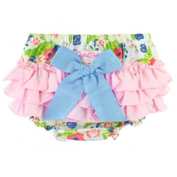 Ruffle Butts "English Garden" 2 Pc. Swing Top and Diaper Cover Set