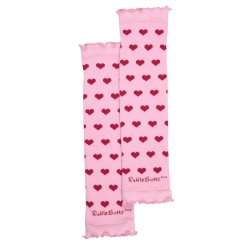 Ruffle Butts Pink with Fuchsia Hearts Leg Warmers