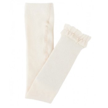 Ruffle Butts Ivory Footless Tights with Ruffle for Baby's and Toddlers