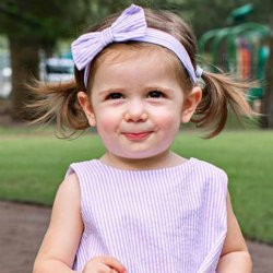 Ruffle Butts Lavender Seersucker Headband