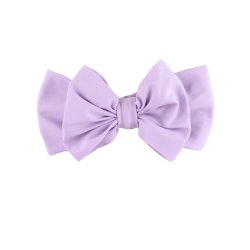 Ruffle Butts Lavender Swim Bow Headband For Baby and Toddlers