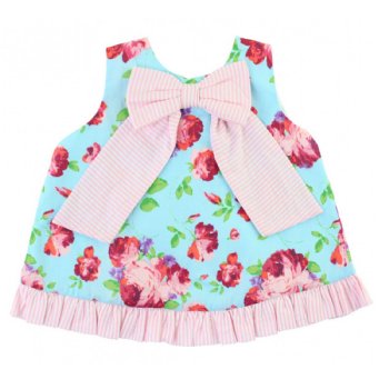Ruffle Butts "Life is Rosy" Swing Top and Diaper Cover Set for Baby Girls