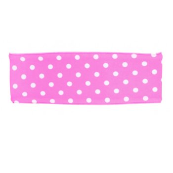 Ruffle Butts "Neon" Hot Pink Polka Dot Swim Headband