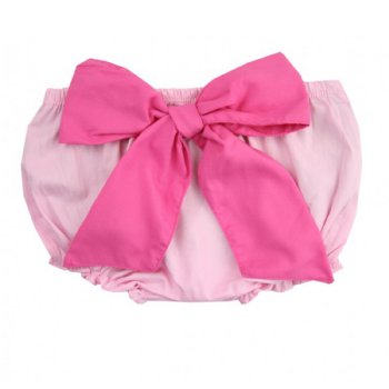 Ruffle Butts Pink Bloomer with Pink Bow