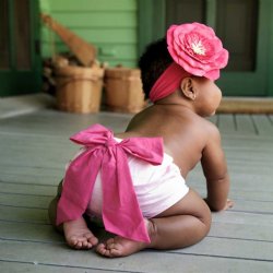 Ruffle Butts Pink Bloomer with Pink Bow