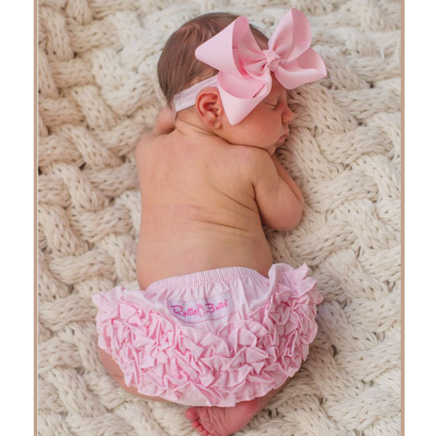 Ruffle Butts Light Pink Diaper Cover