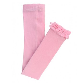 Ruffle Butts Pink Footless Tights with Ruffle