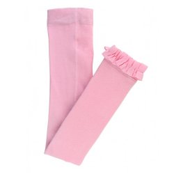Ruffle Butts Pink Footless Tights with Ruffle