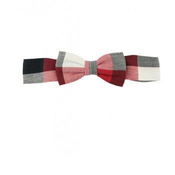 Ruffle Butts Red, White and Black Plaid Headband