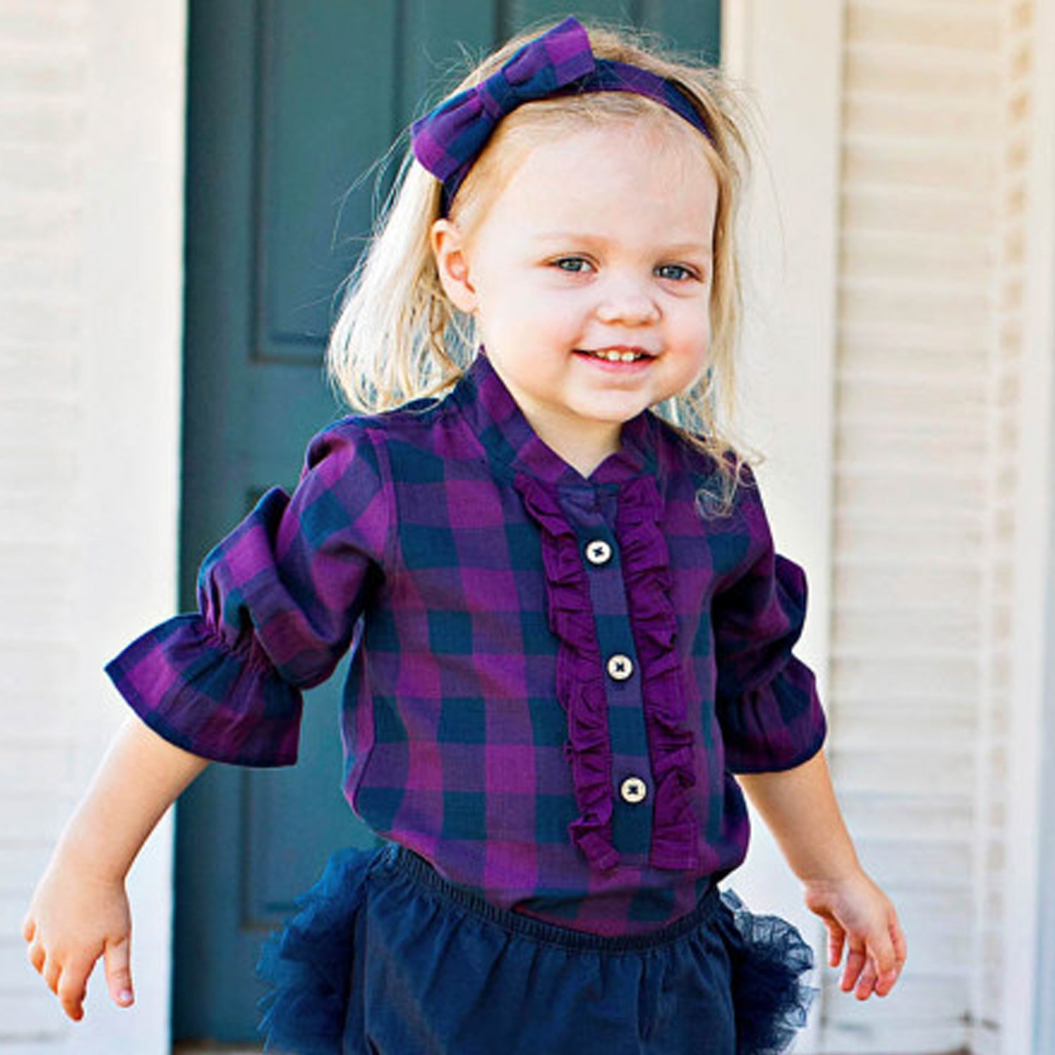 baby girl buffalo plaid