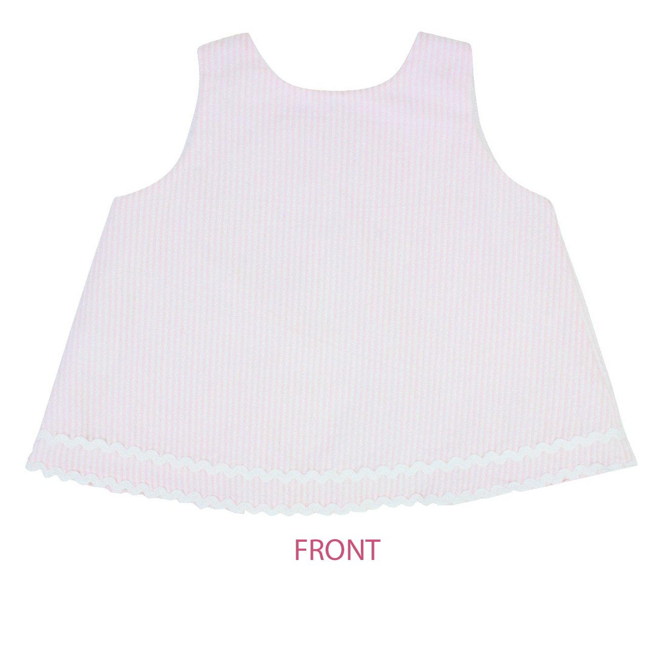 Ruffle Butts Swing Top Set Seersucker Pink