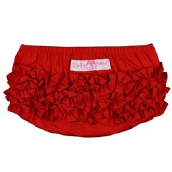 Ruffle Butts Red Diaper Cover 