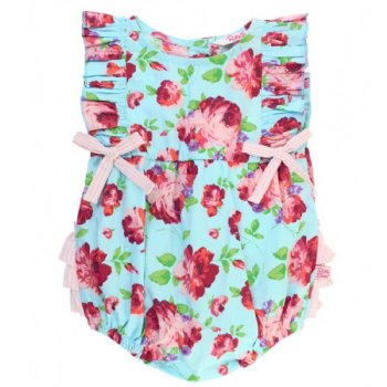 Ruffle Butts "Life is Rosy" Ruffle Romper