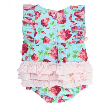 Ruffle Butts "Life is Rosy" Ruffle Romper