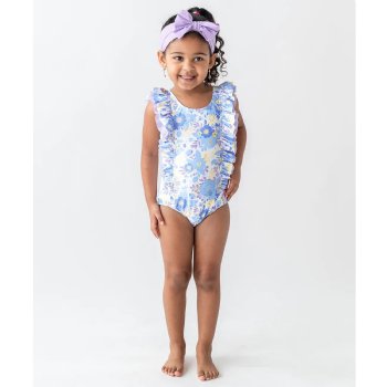 Ruffle Butts "Pristine Blooms" Ruffled One Piece Swimsuit