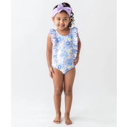 Ruffle Butts "Pristine Blooms" Ruffled One Piece Swimsuit