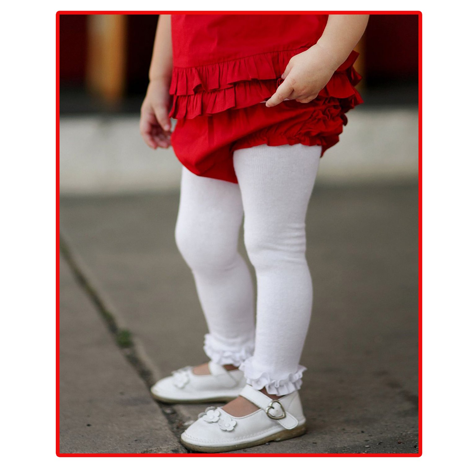 Tights for BabiesRuffle ButtsWhite