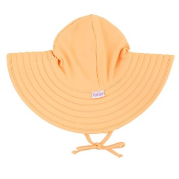 Ruffle Butts Melon Wide Brim Swim Hat