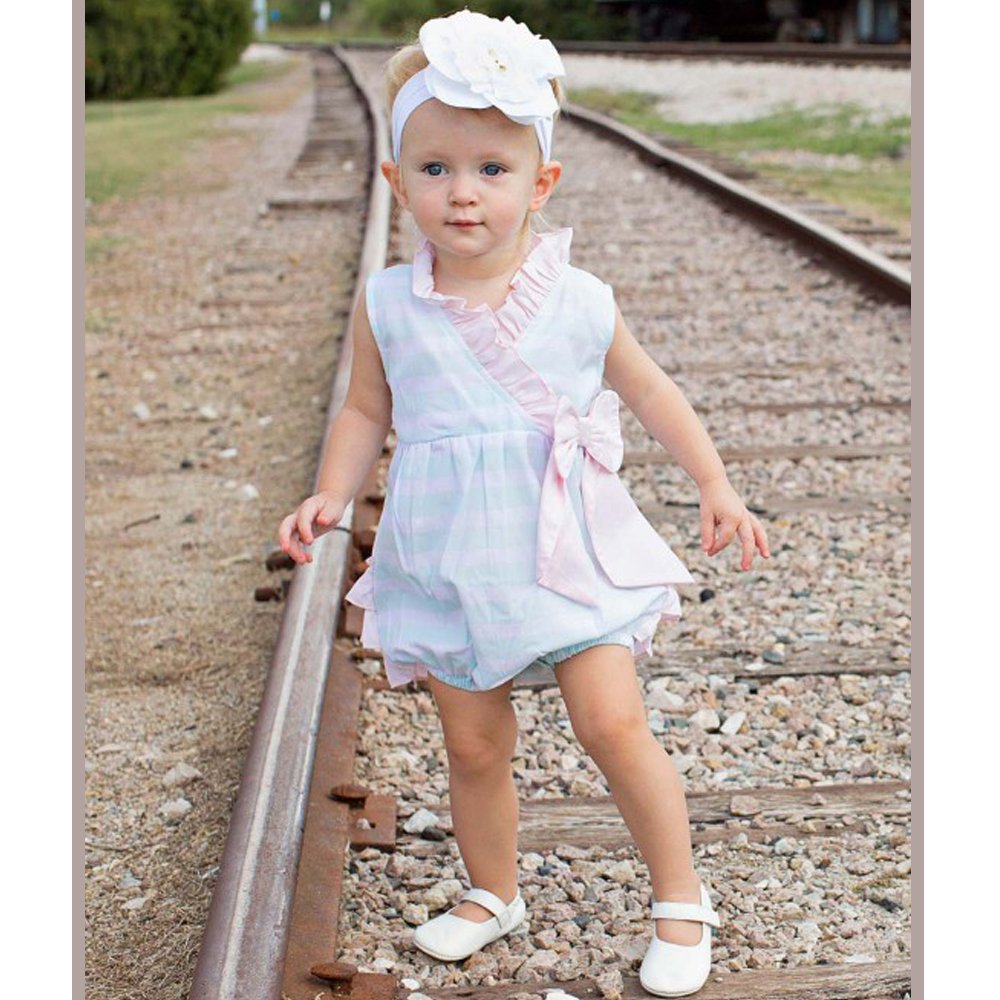 baby girl bubble romper