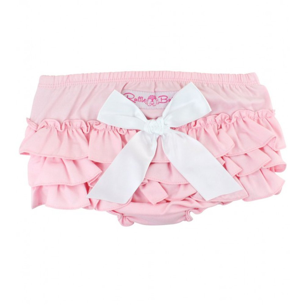 Ruffle Butts Pink Chambray 2 pc. Swing top and Diaper Cover Set