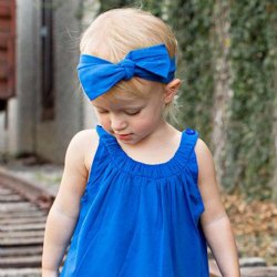 Ruffle Butts "Sapphire Blue" Headband