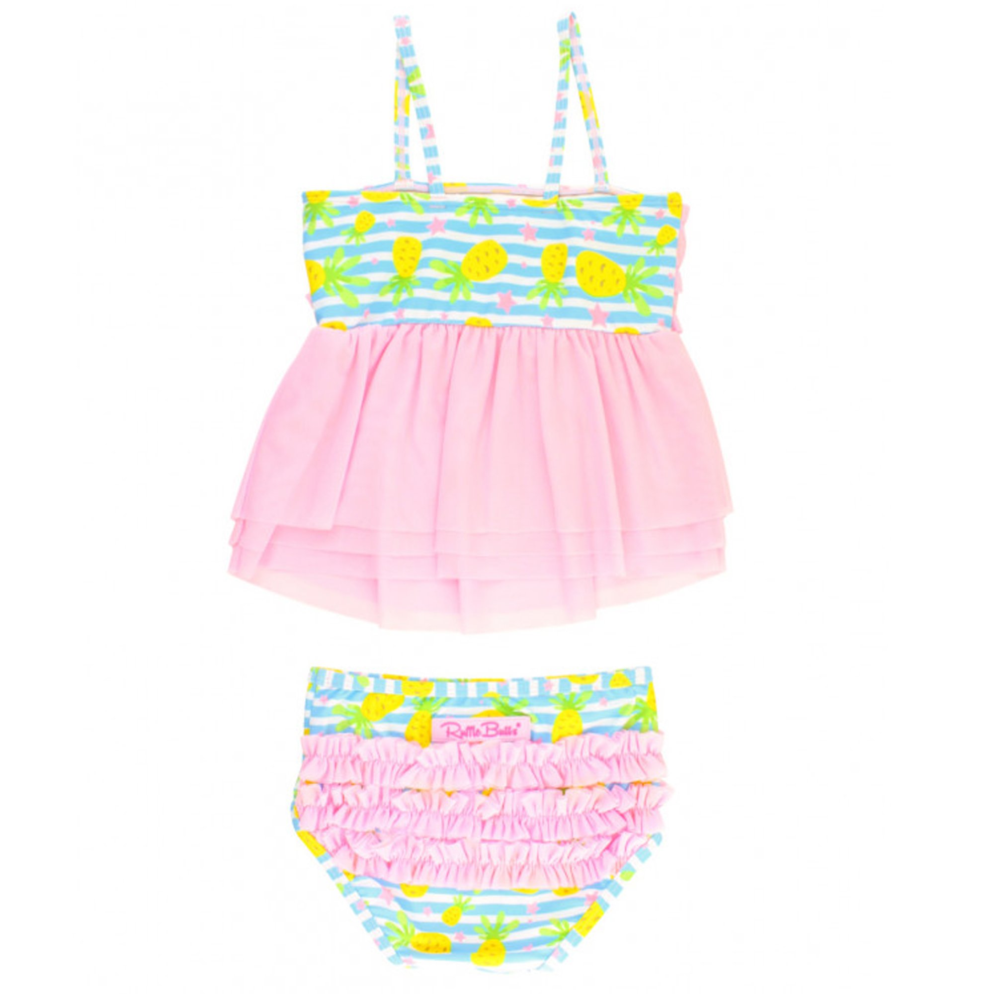 Ruffle Butts Pineapple Paradise Mesh Tankini