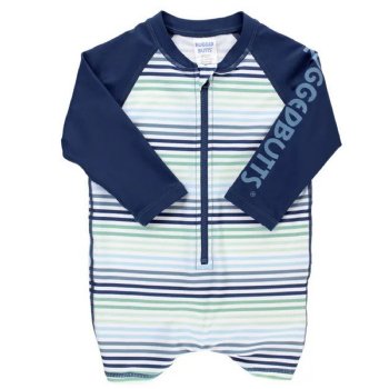 Rugged Butts Coastal Rash Guard One Piece Swimsuit for Baby Boys