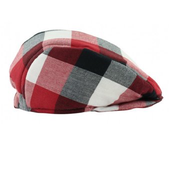 Rugged Butts Red, Black and White Driver's Cap for Baby Boys