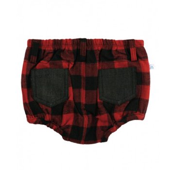 Rugged Butts "Buffalo Plaid" Red Bloomer for Boys