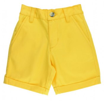 Rugged Butts Yellow Chino Shorts for Baby Boys