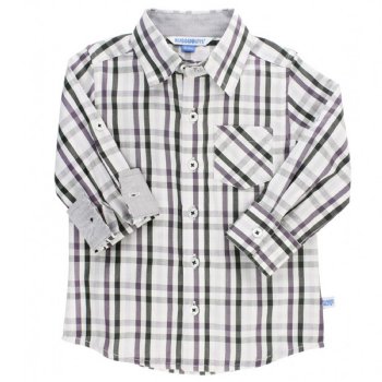 Rugged Butts "Kingsley" Plaid Button Down Shirt for Baby and Toddler Boys