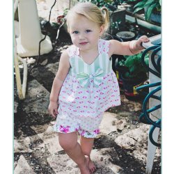 She Bloom "Adison" Suntop Bloomer Set for Baby Girls