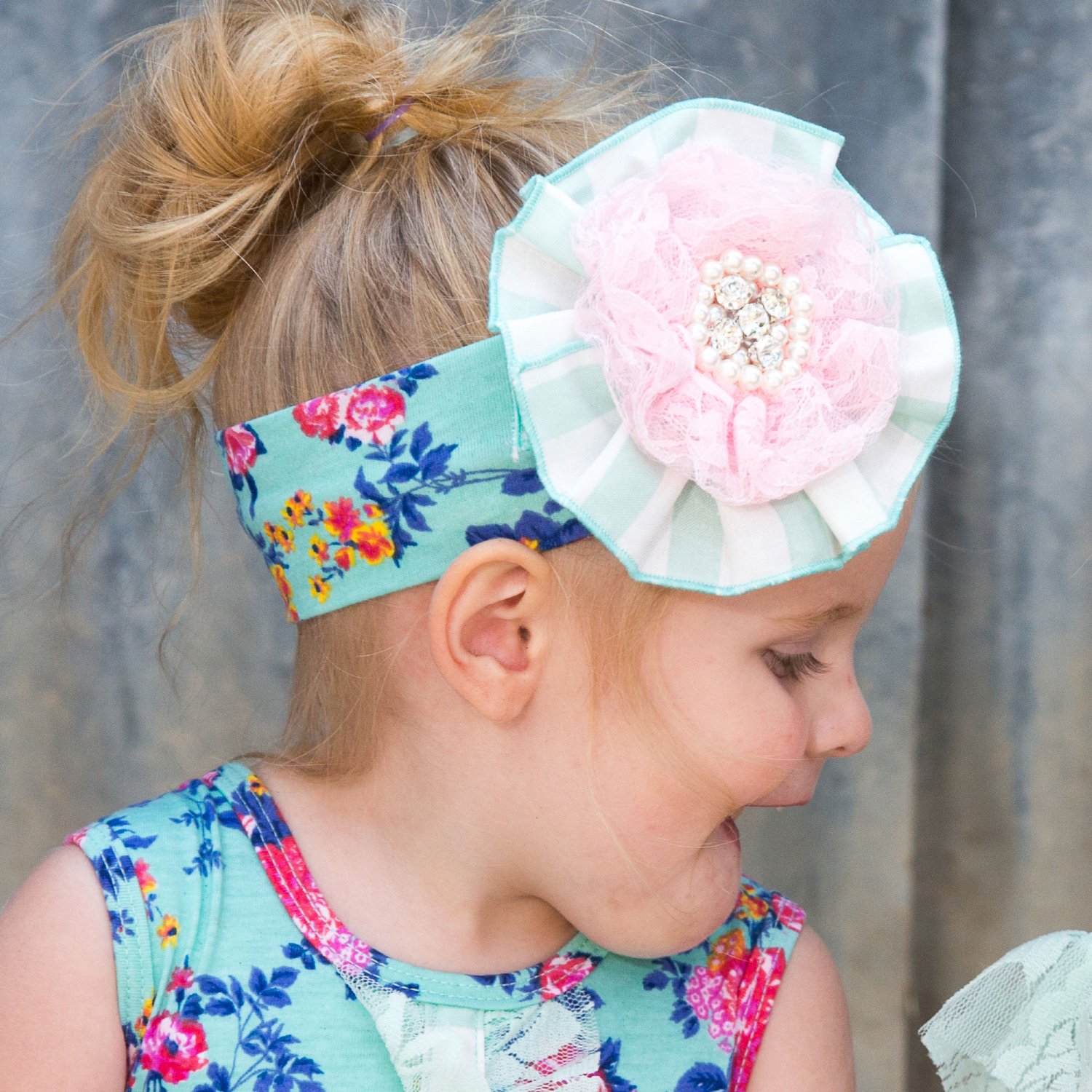 She Bloom Sherbet Headband for Baby Girls