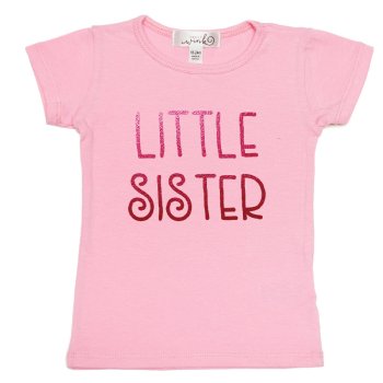 Sweet Wink "Little Sister" Pink T-Shirt for Baby Girls