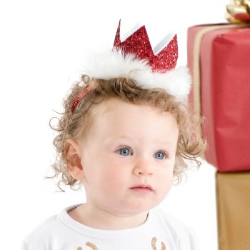 Sweet Wink Red Holiday Crown