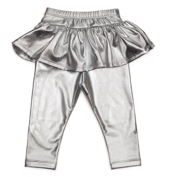 Sweet Wink Silver Skirted Leggings for Baby Girls