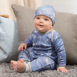 Tesa Babe "Up, Up and Away" Baby Boy's Long Sleeve Romper