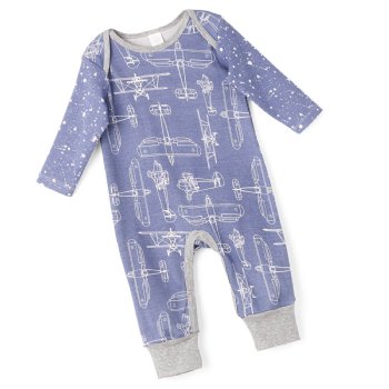 Tesa Babe "Up, Up and Away" Baby Boy's Long Sleeve Romper