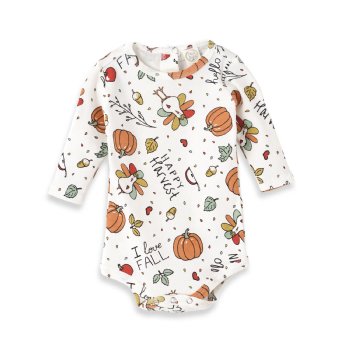 Tesa Babe "Happy Harvest" Baby Girl Long Sleeve Onesie