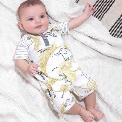 Tesa Babe "Wild Safari" Baby Boy's Shortie Romper